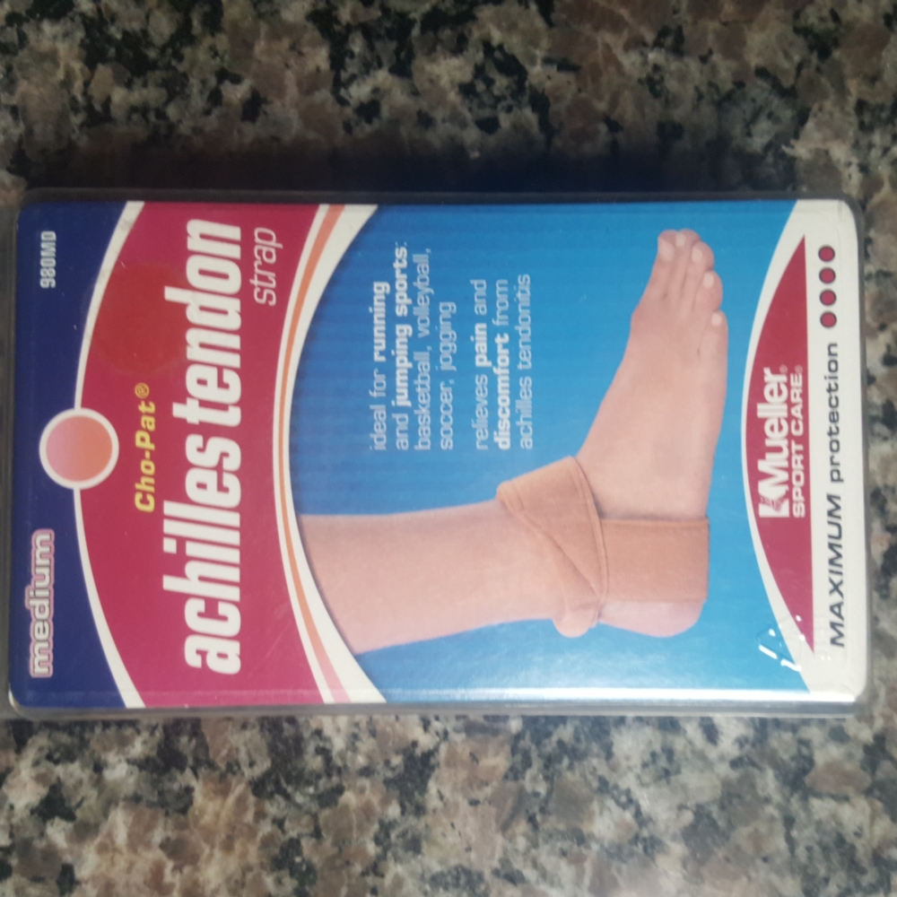 Cho-Pat Achilles tendon medium strap New in box 10.5-11.5 biege